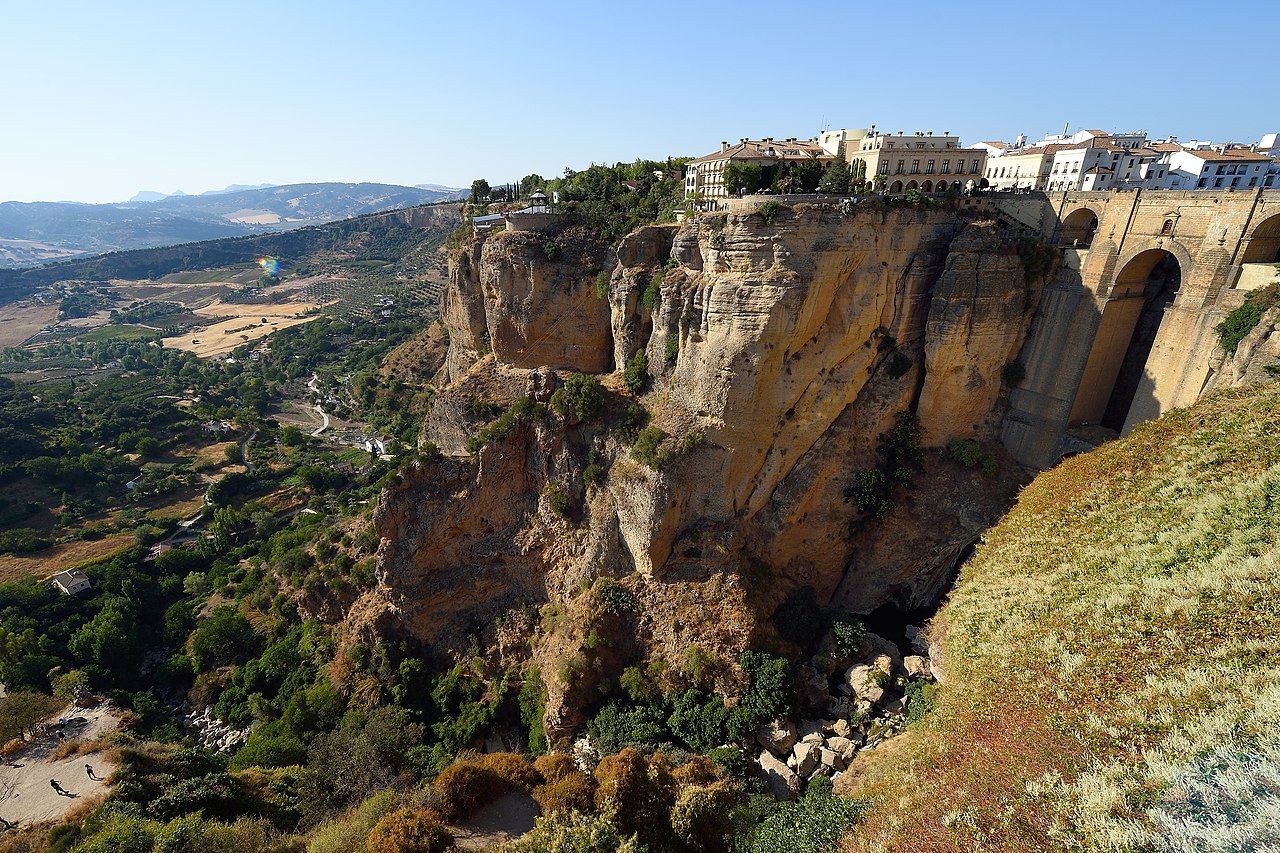 El desfiladero del Tajo y el Puente Nuevo de Ronda